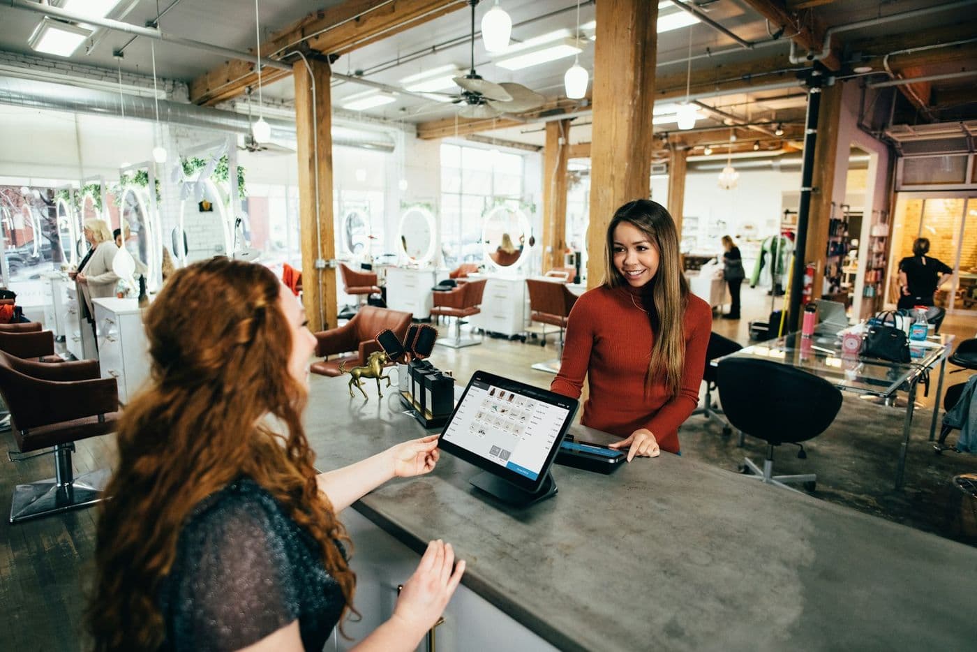 A small business owner working with a Necomitt consultant