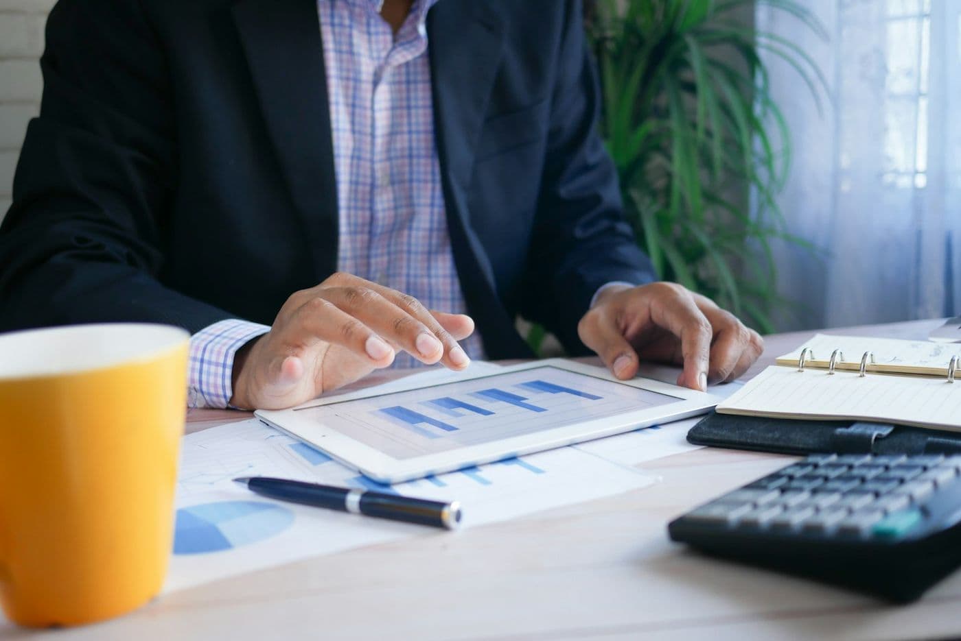 A tax professional reviewing a client's figures